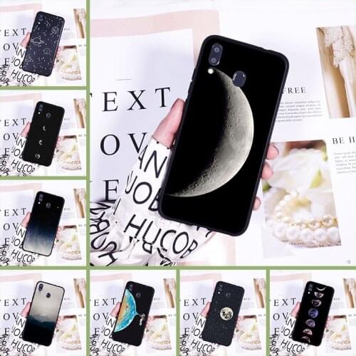 Silicone Phone Case For Samsung Galaxy M10 M20 M30 M40 Soft Aesthetic Star Art Moon Space Cover For Samsung M40 M30 M20 M10