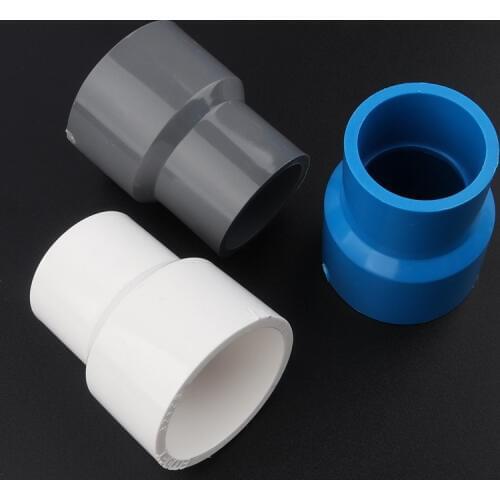2pcs/lot 40 50mm To 20~40mm PVC Reducing Straight Joints Agricultural Irrigation Garden Water Connectors Aquarium Tank DIY Tools