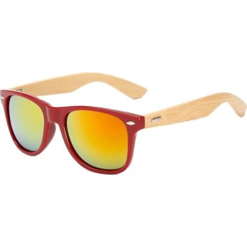 Retro Wood Sunglasses Men Bamboo Sunglass Women Brand Design Sport Goggles Gold Mirror Sun Glasses Shades lunette oculo