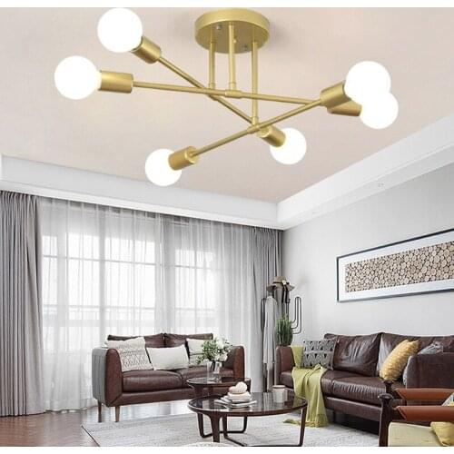 Modern Creative Lighting Warm And Romantic Golden Bedroom Modern Minimalist Personality Living Room Dining Room Ceiling Lamps