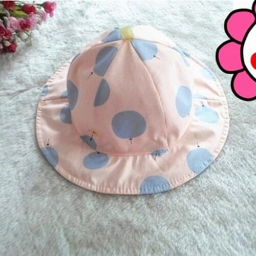 Boutdoor Baby Girl Sport Hat Spring Summer Toddler Kids Sun Hat Caps Polka Dot Baby Bucket Hat Girl Boy Sun Beach Running Hats