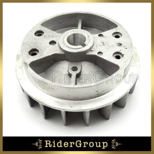 Recoil Pull Starter Flywheel For 2 Stroke 47cc 49cc Engine Pocket Bike Chinese Minimoto Kids Dirt Quad ATV Crosser Mini Moto