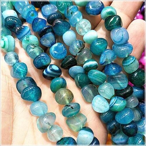 15.5 inch nature stone chips strings for bracelets making 8-10mm irregular stone for bracelets making accessories