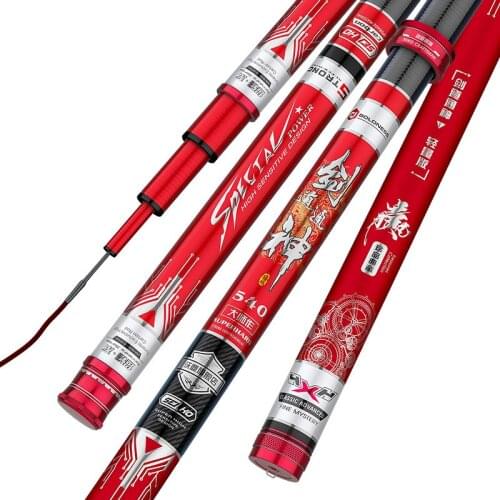 Superhard Hand Rod 19 Tune Taiwan Fishing Rod Vara De Pesca High Carbon All Waters Fish Pole Canne a Peche Fishing Accessories