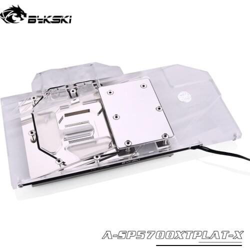 Bykski Water Block use for Sapphire Radeon RX 5700 XT Nitro+ Full Cover Copper Radiator Block/ 12V RGB / 5V A-RGB Light