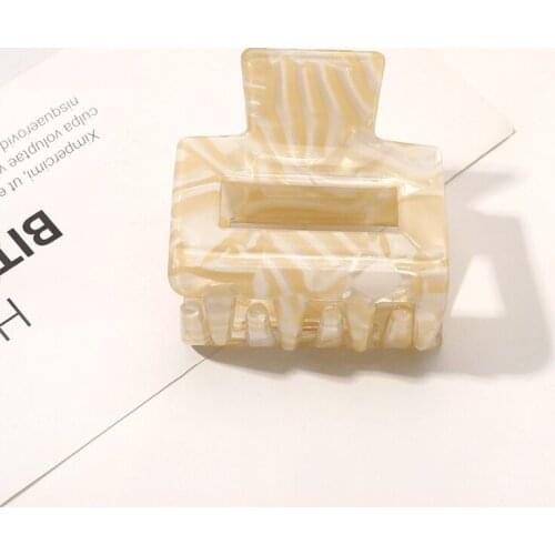 Square Acetate Acrylic Korean Hair Clips Girls Hairpins Crab Hair Claws Clamp Hair Accessories For Women Banana Grips Slid