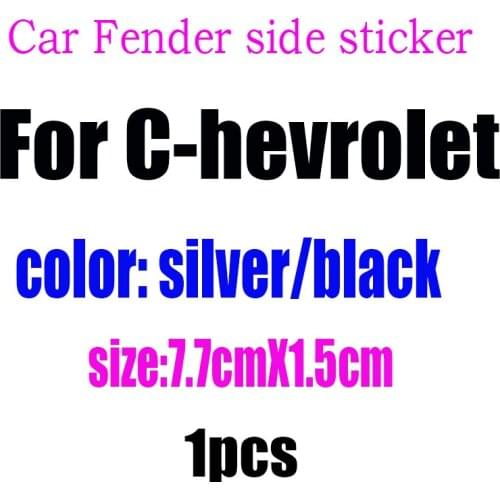 1pcs 3D metal Fender side Car logo sticker Tail badge sticker Creative decoration rear trunk emblem Accessories XFL