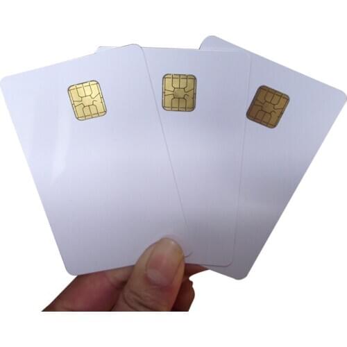 10pcs 4428 White Card Contact IC Card External Chip 13.56MHZ Access Control Elevator Time Attendance IC Card PVC Thin Cards