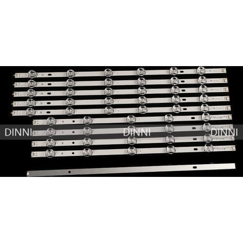 100% New 10pcs/Kit LED strips for LG 55 TV 55LB5670 CR 55LB570V ZB 55LB570U ZK AGF78401601 LC550DUE FGM4 6916L 1987A 6916L 1988A