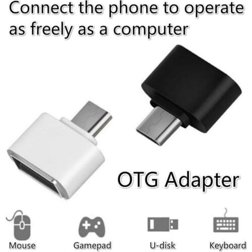2pcs Universal USB To Type C Micro Adapter Mini USB C Jack Splitter Android Mobile Phone USB C Micro Connectors OTG Converter
