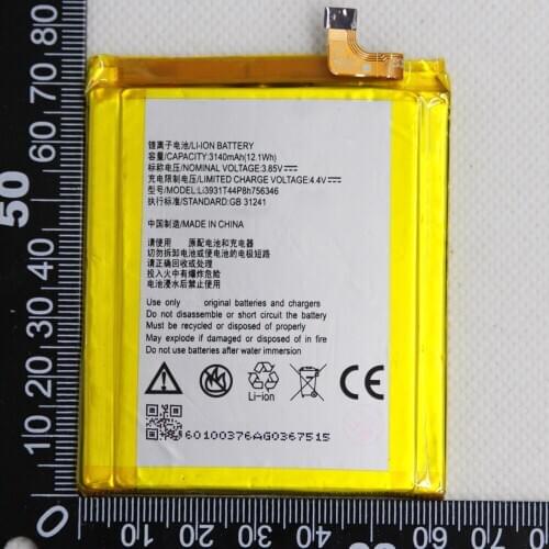 20pcs/lot Phone Battery For ZTE Axon 7 5.5inch A2017 LI3931T44P8H756346 battery Rechargeable Li-ion Built-in polymer battery