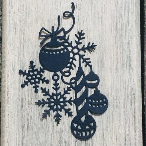 ArtScrap Snowflakes and balls Metal Cutting Stencils For DIY Scrapbooking Card Decorative Craft Embossing Die Cuts | Art: 320