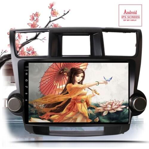 Android 10.0 Car Multimedia For Toyota Highlander 2008 2009 2010 2011 2012 2Din Radio Cassette Player Navigation GPS