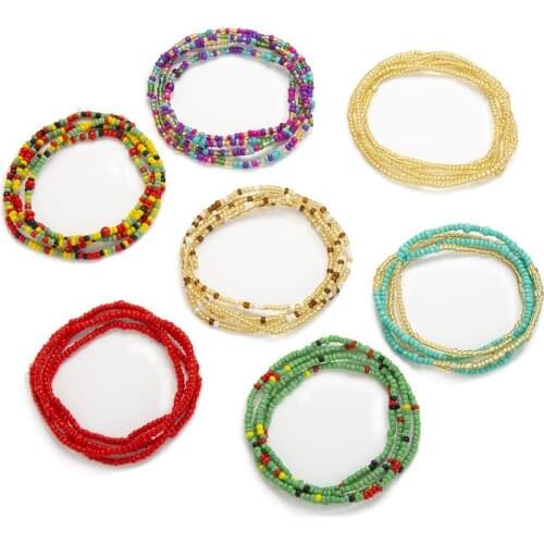 Bohemia sexy Waist chain body Jewelry crystal thong Lucite Ethnic Multi layer mix and match Belly Chains fashion charm summer