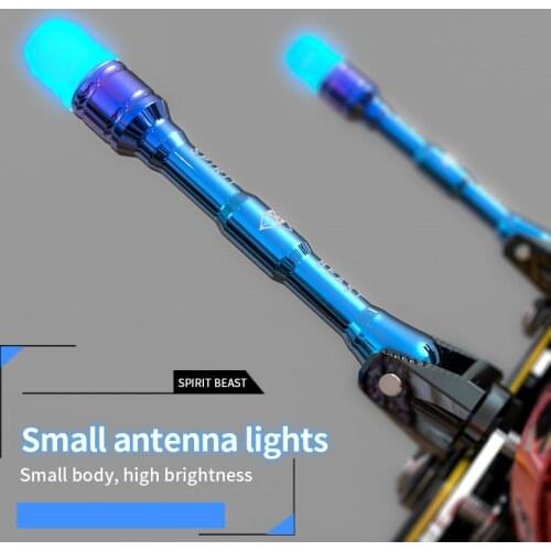 SPIRIT BEAST Motorcycle LED Lights Accessories License Plate Decoration Personalized Products Antenna Lights Driving Safety