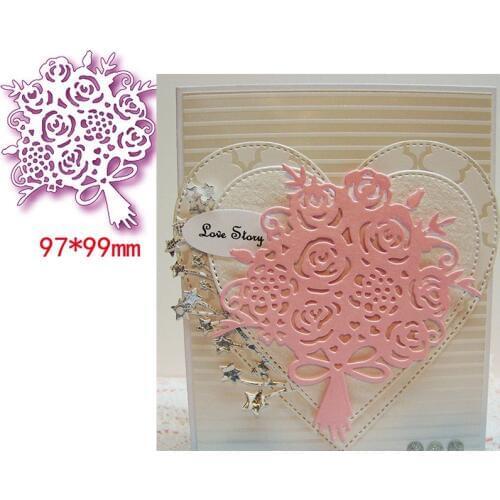 Beautiful Wedding Bouquet Popular Cheap Metal Cutting Dies Scrapbooking Album Paper DIY Cards Crafts Embossing Dies New