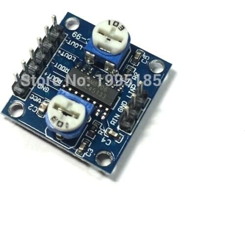 2 Pcs PAM8406 Digital Amplifier Board With Volume Potentiometer 5Wx2 Stereo