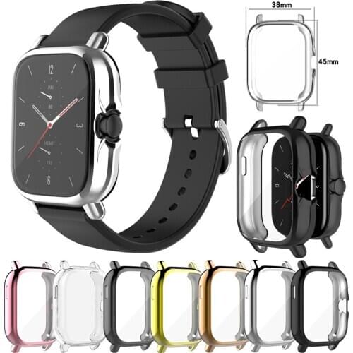 Full Coverage Protective Cover For Amazfit GTS 2 Plating TPU Case For Xiaomi Huami Amazfit GTS2 Smartwatch Protector Frame Shell
