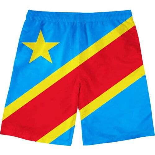 ZAIRE shorts diy free custom made name number zar beach shorts nation flag za congo country french text print photo clothes