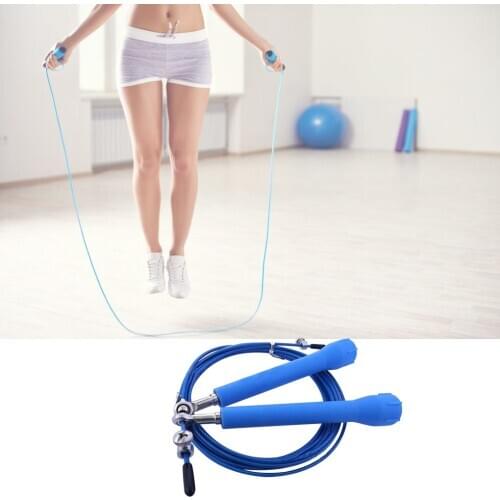 Speed Skipping Wire Rope Indoor Outdoor Jumping Rope Weight Loss Exercise Home Gym Workout Tool Wire Rope Bearing Skipping Rope