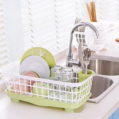 Kitchen Dish Sink Drying Rack Drainer Washing Holder Basket Organizer Tray Cupboard Rack Dish Water Drain Chopsticks Bowl