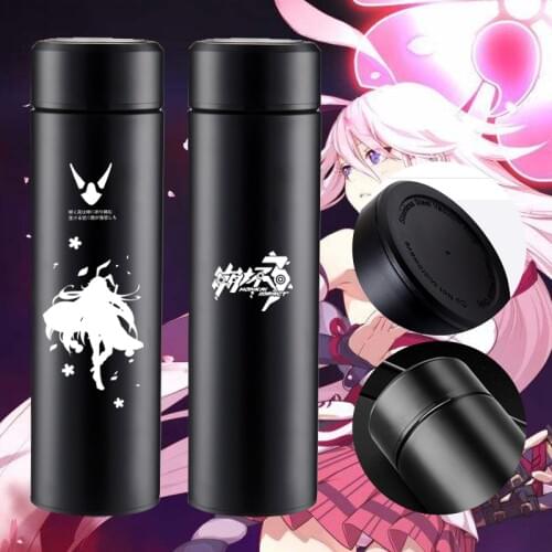 Anime Honkai Impact 3 Yae Sakura Thermos Cup Portable Travel Stainless Steel Vacuum Cup Water Bottle Student Cosplay Gift
