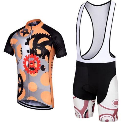 Keyiyuan New Style Team Mens Short Sleeve Bicycle Cycling Jersey+ Lycra Cycling Short Set Ropa Maillot Ciclismo Plus Size