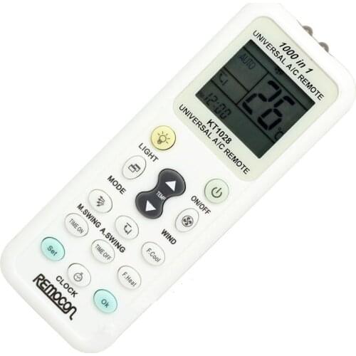 Universal K-1028E Low Power Consumption K-1028E Air Condition Remote LCD A/C Remote Control Controller