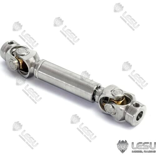 LESU Metal 76-91MM Drive Shaft for 1/14 TAMIYA RC Tractor Truck Dumper Scania MAN HINO700 Car Model