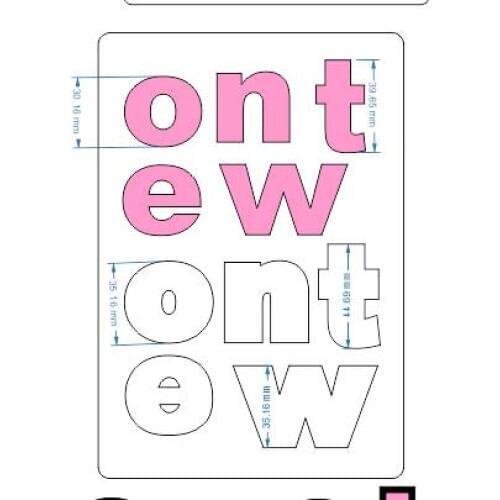 Words cutting die SMR-WDS0001