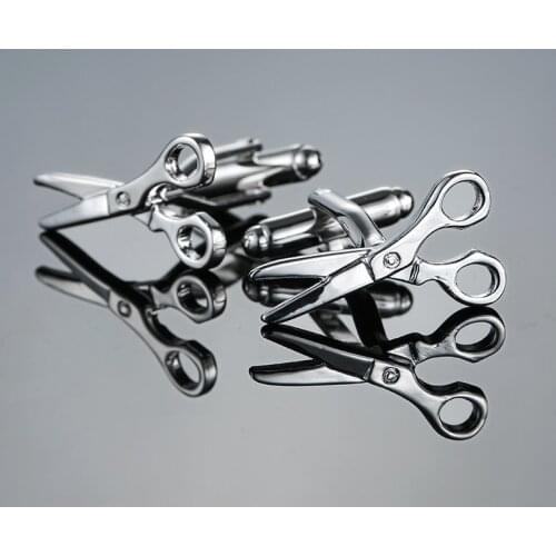 XK675 Fashion brand Cufflinks scissors shape Cufflinks French wedding clothing accessories