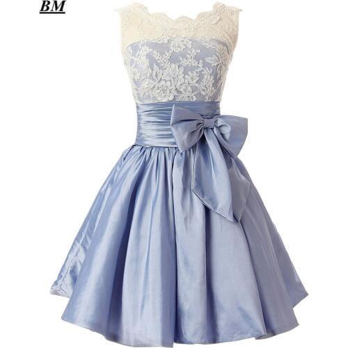 2019 Elegant Cheap A-line Short Sweetheart Lace Prom Dresses Beaded Formal Evening Dress Party Gown Vestidos De Gala BM107