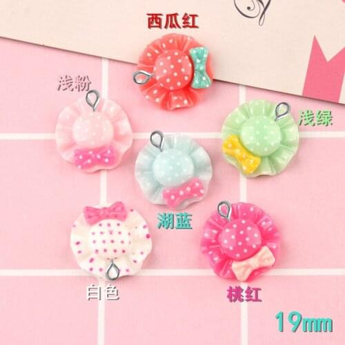 10pcs 19mm Resin flatback bow cap hat charms diy girl children jewelry making resin kawaii cabochon craft decoration boutique