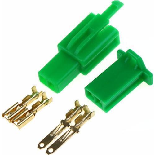 2.8mm 2 pin Automotive 2.8 Electrical wire Connector Male Female cable terminal plug Kits Motorcycle ebike car
