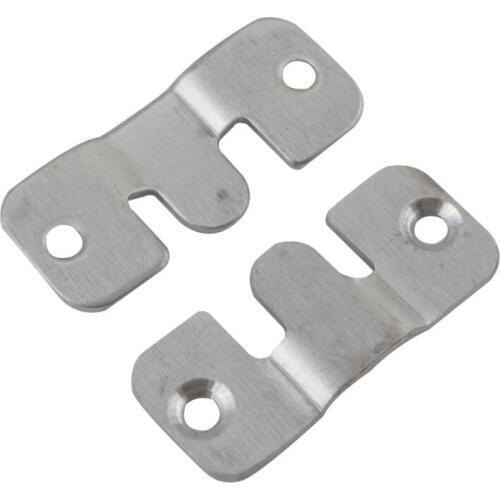 4sets 43x19mm Stainless Steel 2mm Thickness Mirror Painting Hanger 3Type Connector Bracket