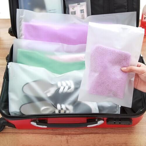 5-Sets of Translucent Fashion Travel Cosmetic Bag Water-Proof 20 Wire Women Zipper Make Up Organizer Storage Pouch Toiletry Wash