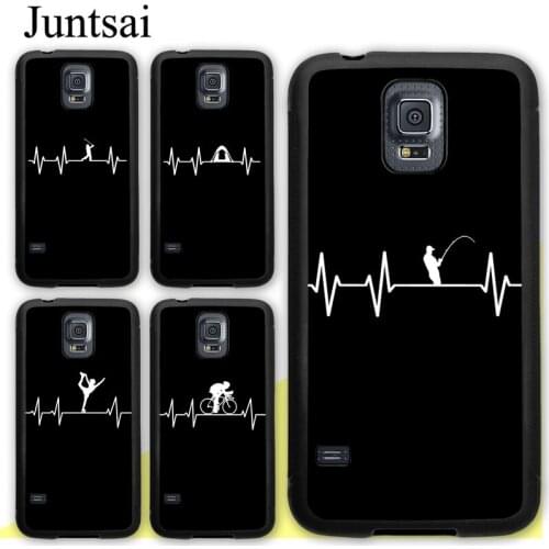 Fishing Camping Heart Pulse Case For Samsung Galaxy A51 A71 A21S A20e A31 M31 M21 A50 A70 S9 S10 S20 Plus Note 20 Ultra