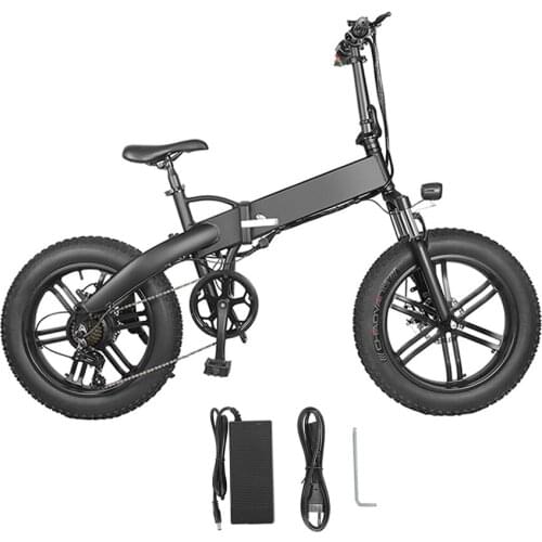 Solomo Electric Folding Bike Wholesale 20 Inch 7 Speed Aluminum Alloy Bicycle Wide Tire Mountain Bicycles