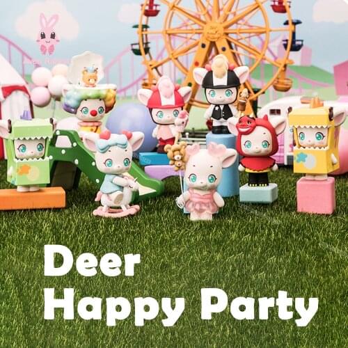 Blind Box Toys Deer Happy Party Blind Box Guess Bag Caja Ciega Blind Bag Toys Anime Figures Desktop Ornaments Model Girl Gift