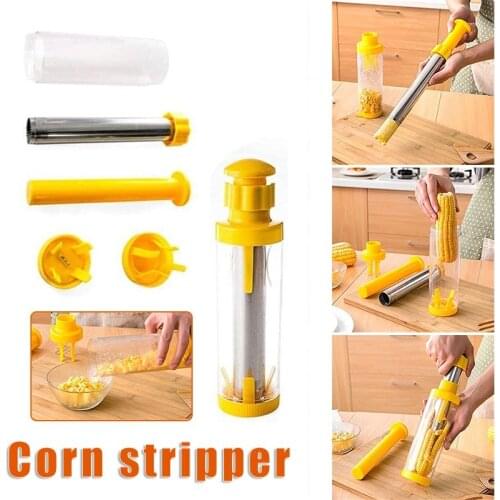 Corn Stripper Fruit Vegetable Tools Stainless Steel Corn Cob Remover Manual Cutter Shaver Kitchen Gadgets Accessories NW