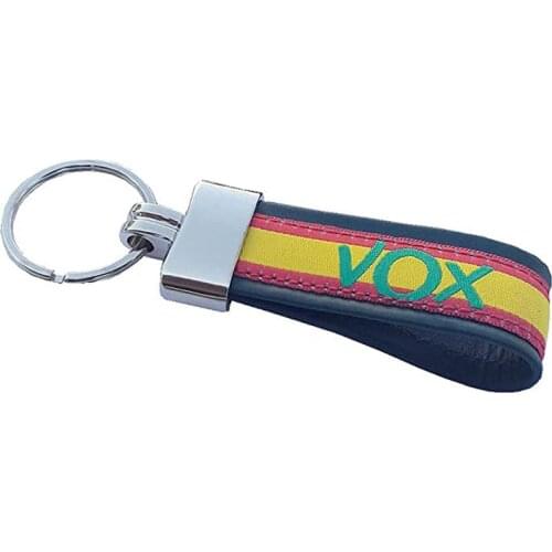 Spain flag keychain green canvas, Civil Guard
