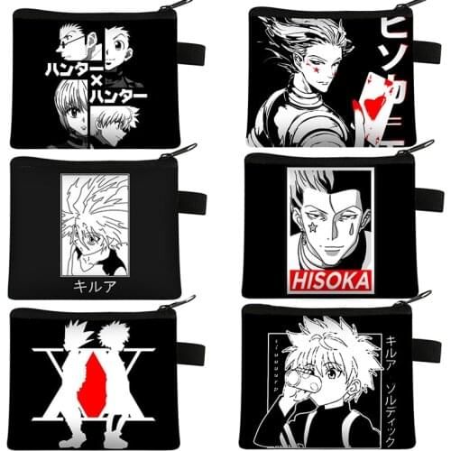 Anime Hunter X Hunter Coin Purses HXH Wallet Killua Zoldyck Gon Freecss Chrollo Lucilfer Purse Hunter X Hunter Coin Money Bags