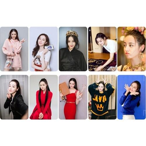 Di Li Re Ba Crystal Card Sticker, Set of Ten, Star Peripheral Meal Card Bus Card Sticker,Wholesale,Handmade with Love Sticker