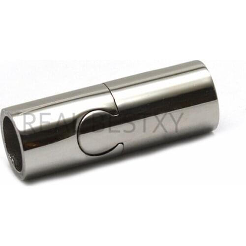 10pcs/lot 6mm hole Magnetic Clasps Stainless Steel For Leather Bracelets Necklace Connectors Jewelry Findings Making DIY