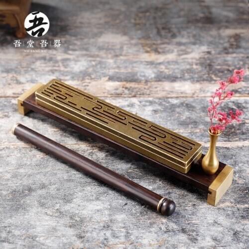 My hall my tea ceremony Buddhist incense box pure copper incense burner household line incense burner