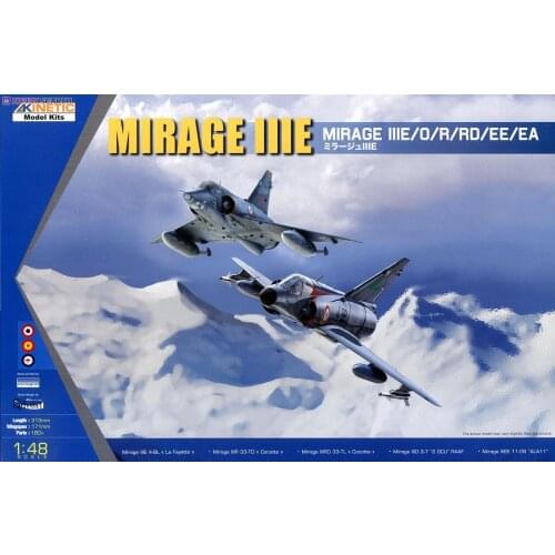 KINETIC K48050 1/48 MIRAGE IIIE/O/R/RD/EE/EA MODEL KIT