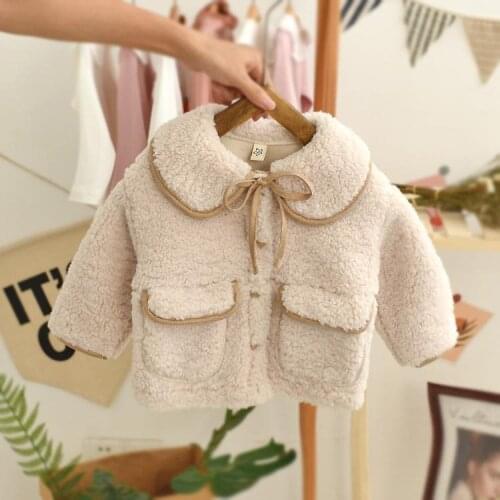 2021 New Spring Autumn/winter Girls Kids Fake Fur Coat Comfortable Cute Baby Clothes Children Clothing