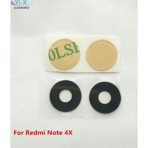 Wholesale Price 50PCS/Lot New Rear Back Camera Glass Lens Replacement Parts for Xiaomi Redmi Note 4X