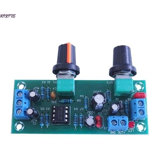 10pcs High-precision Single supply low pass filter board subwoofer preamp board 2.1 channel DC 10-24v 22hz-300hz
