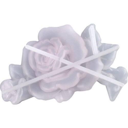 R58E Crystal Epoxy Resin Mold DIY Crafts Making Tool Rose flower Ornaments Decorations Silicone Mould
